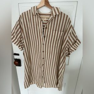 Sezane Sofia Shirt Dress size M